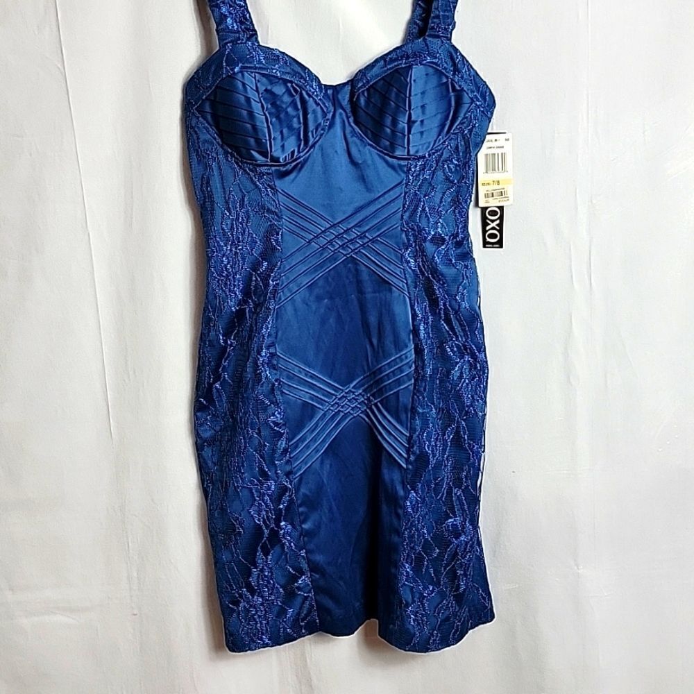 NWT..XOXO.. dark teal mini dress.